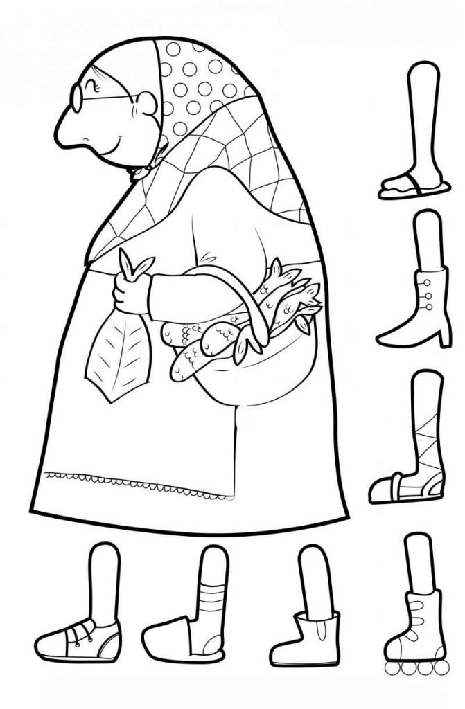 dibujo de la vieja cuaresma