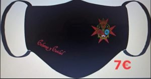 mascarilla cofrade hermandad de la columna y caridad de Cabra