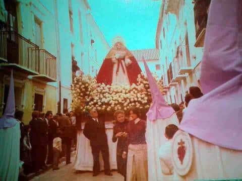 Fotografía antigua de la Hermandad de la Misericordia de Cabra