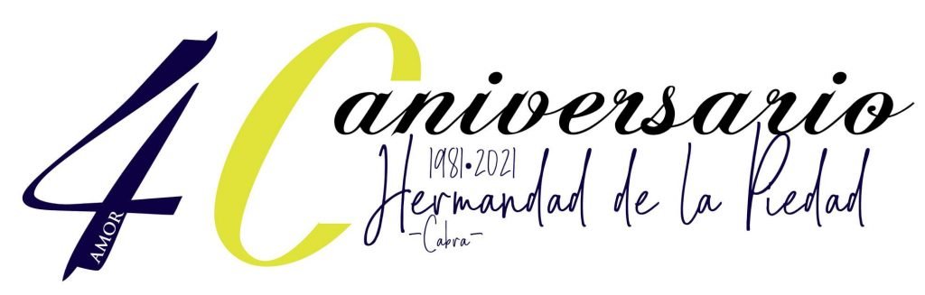 Logotipo del 40 aniversario de la Hermandad de la Piedad
