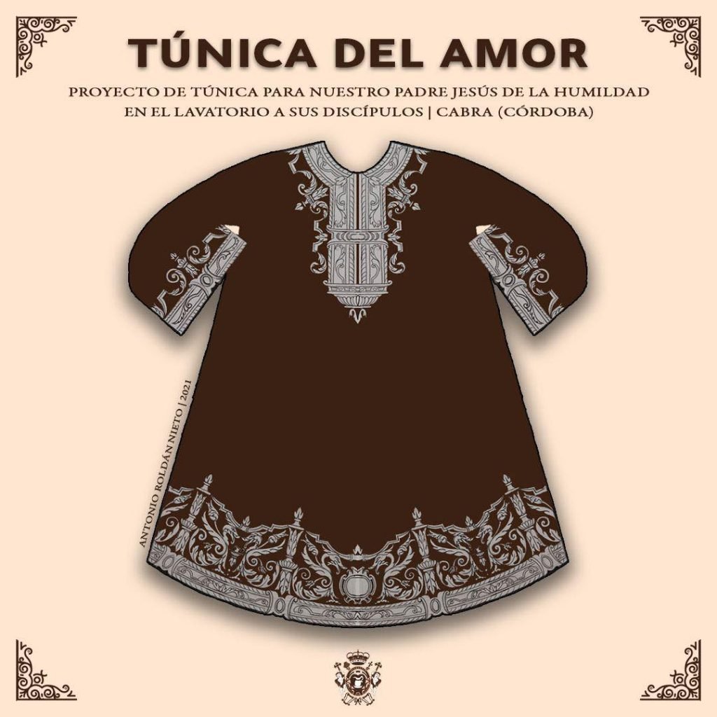 Túnica del Amor del Señor de la Humildad de la Hermandad del Lavatorio de Cabra (Córdoba).