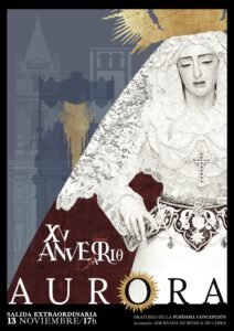Cartel salida extraordinaria Virgen de la Aurora de Cabra