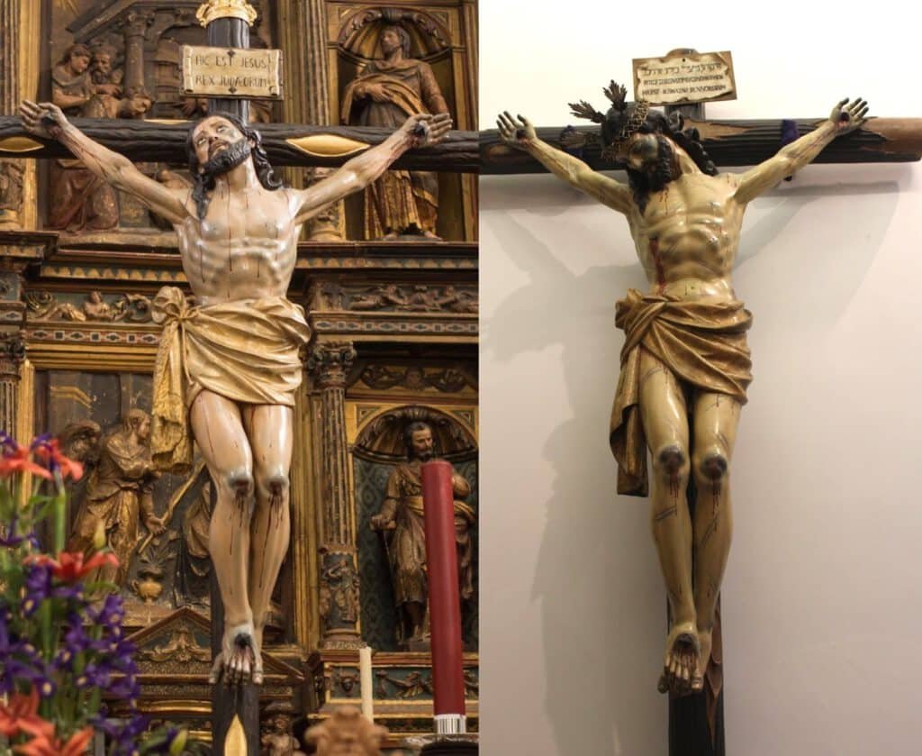 Cristo de la Sangre de Cabra a la derecha