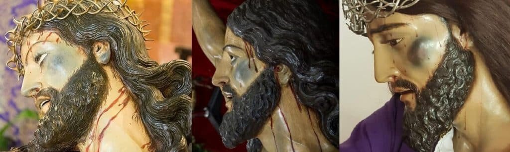 Comparativa de diferentes imágenes de Salvador Gutiérrez de León