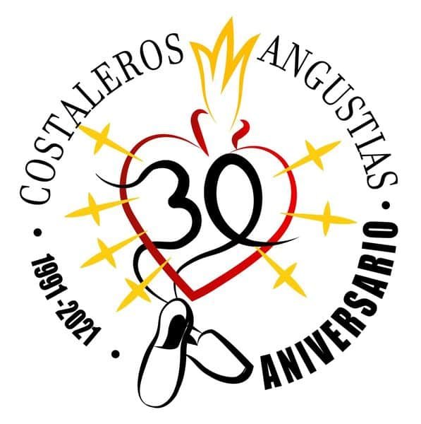 Logo XXX aniversario de la cuadrilla de costaleros de la Virgen de las Angustias de Cabra