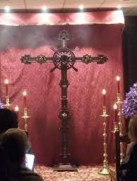 Nueva cruz de guía de la Hermandad de la Expiración de Cabra