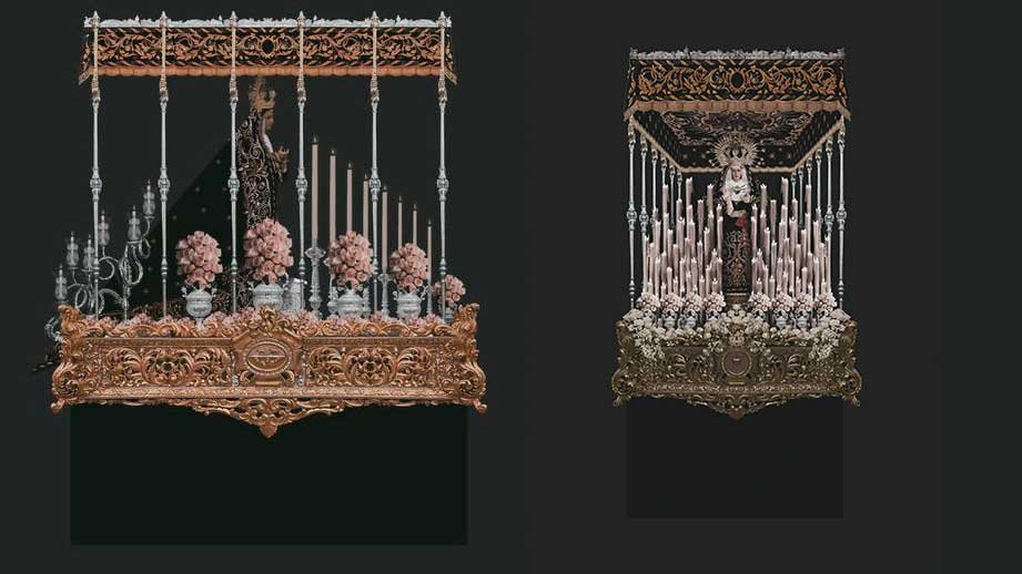 Presentado el nuevo proyecto de paso de palio de la Virgen de los Dolores de Cabra (Córdoba) que procesiona el Viernes Santo en Semana Santa