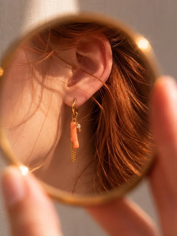 Pendiente suelto ear cuff Ambarina 🪸